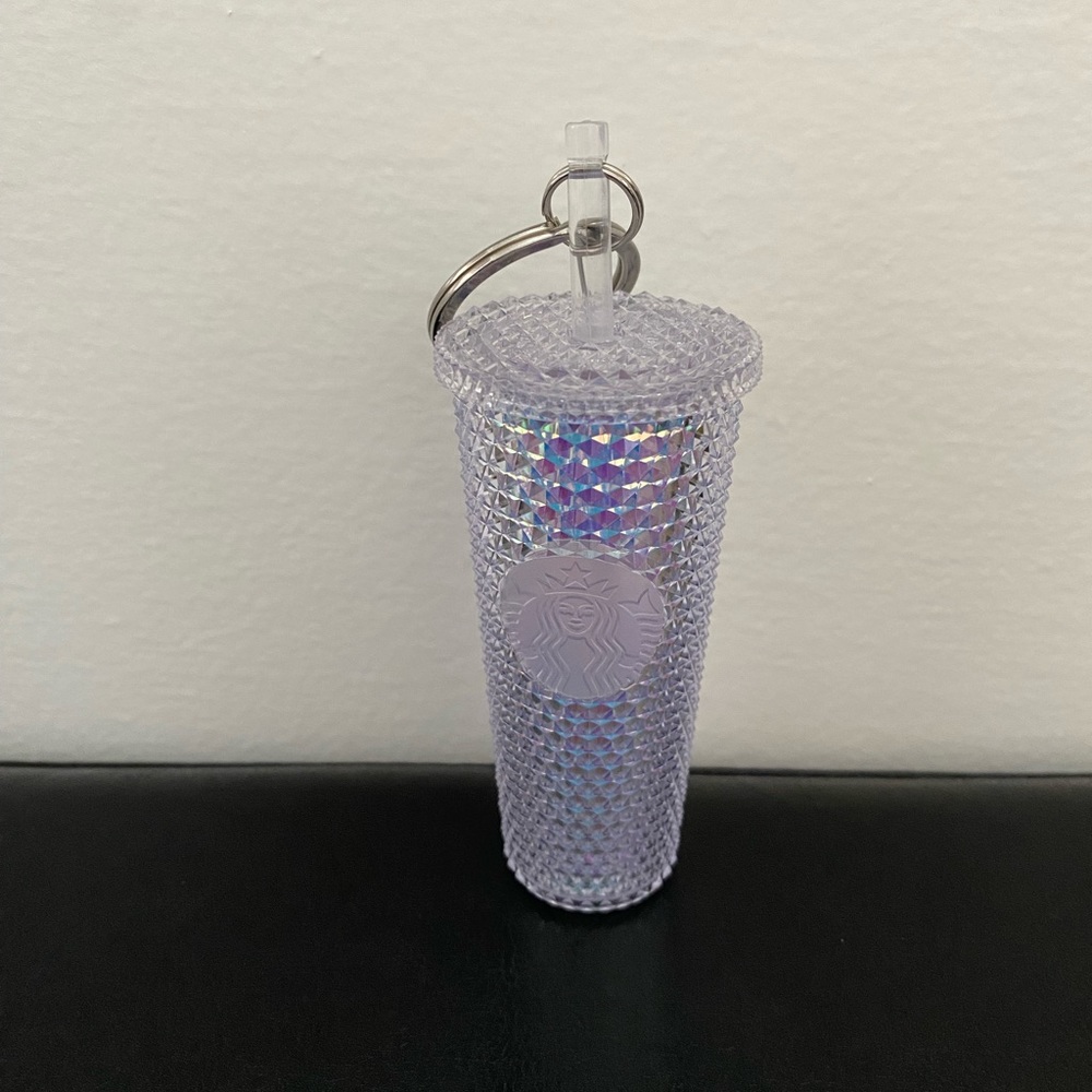 Starbucks 2023 Summer Unicorn Bling Studded Mini Tumbler Keychain